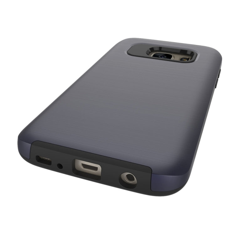 For Galaxy S6 / G920 Simple Brushed Texture 2 in 1 PC + TPU Combination Protective Case