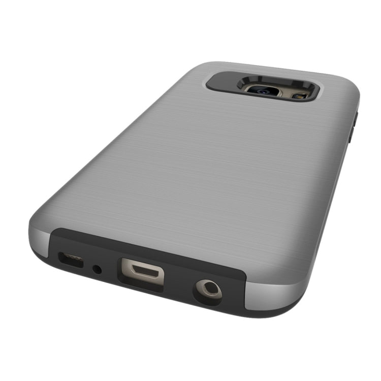 For Galaxy S6 / G920 Simple Brushed Texture 2 in 1 PC + TPU Combination Protective Case