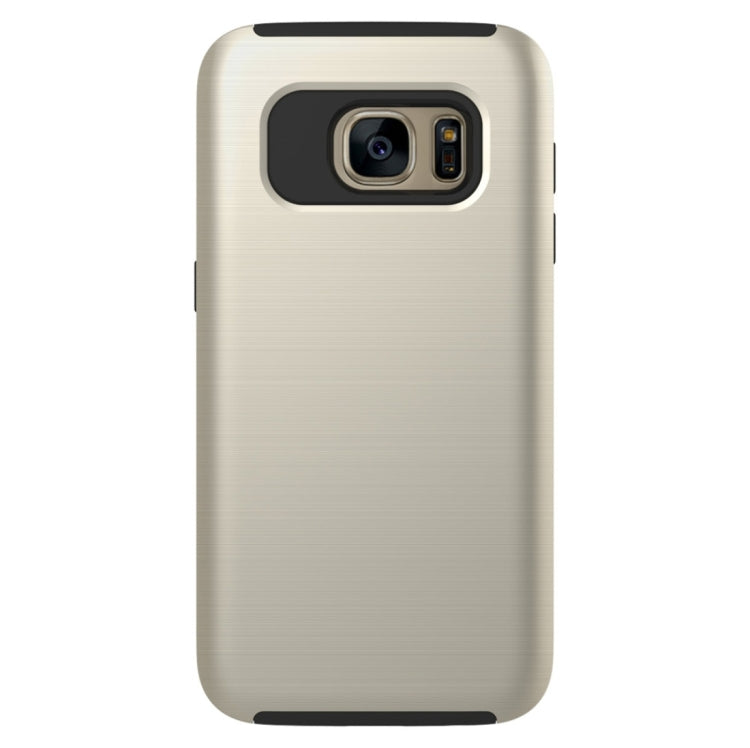 For Galaxy S6 / G920 Simple Brushed Texture 2 in 1 PC + TPU Combination Protective Case