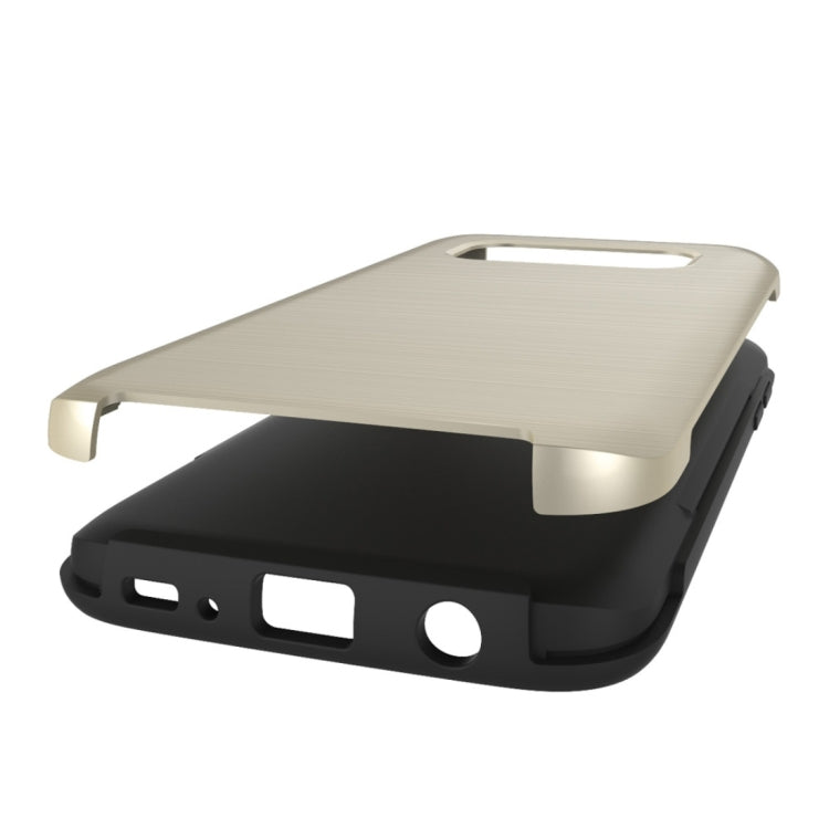 For Galaxy S6 / G920 Simple Brushed Texture 2 in 1 PC + TPU Combination Protective Case
