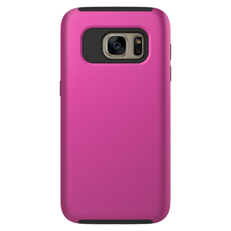 For Galaxy S6 / G920 Simple Brushed Texture 2 in 1 PC + TPU Combination Protective Case