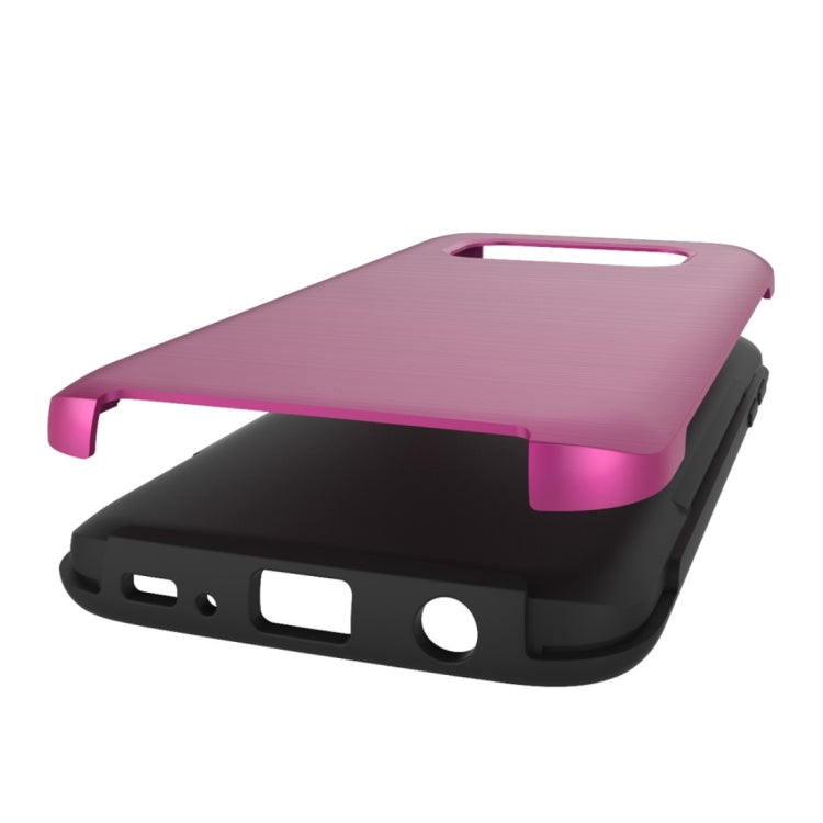 For Galaxy S6 / G920 Simple Brushed Texture 2 in 1 PC + TPU Combination Protective Case