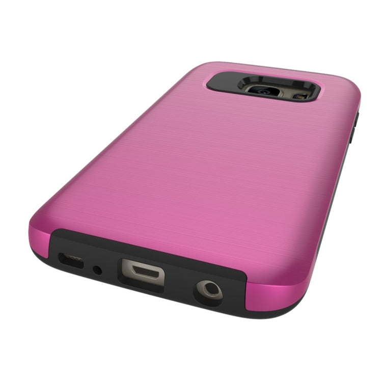 For Galaxy S6 / G920 Simple Brushed Texture 2 in 1 PC + TPU Combination Protective Case