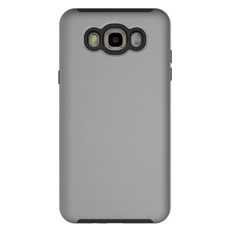 For Galaxy J7(2016) / J710 Simple Brushed Texture 2 in 1 PC + TPU Combination Protective Case
