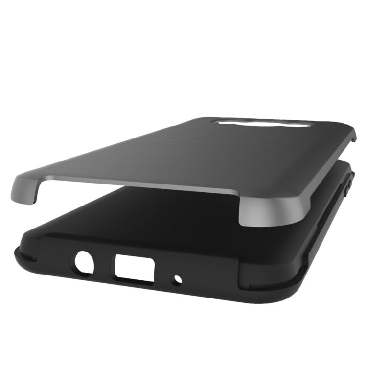 For Galaxy J7(2016) / J710 Simple Brushed Texture 2 in 1 PC + TPU Combination Protective Case