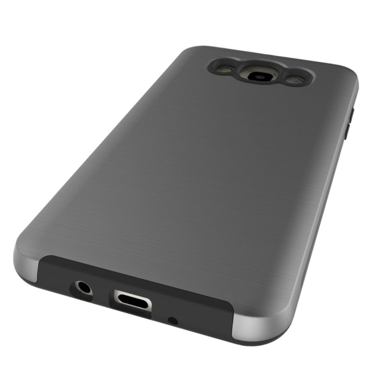 For Galaxy J7(2016) / J710 Simple Brushed Texture 2 in 1 PC + TPU Combination Protective Case