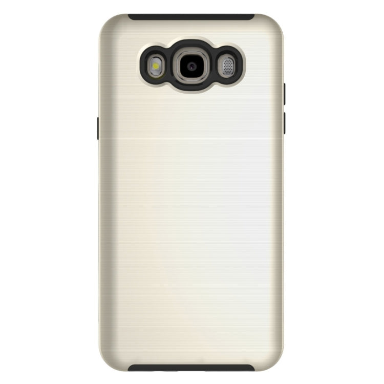 For Galaxy J7(2016) / J710 Simple Brushed Texture 2 in 1 PC + TPU Combination Protective Case
