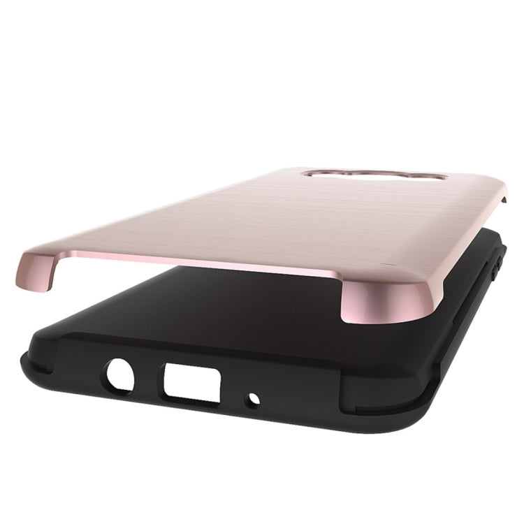 For Galaxy J7(2016) / J710 Simple Brushed Texture 2 in 1 PC + TPU Combination Protective Case