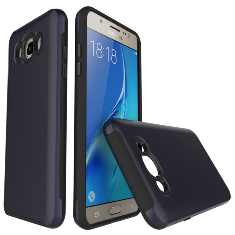 For Galaxy J5(2016) / J510 Simple Brushed Texture 2 in 1 PC + TPU Combination Protective Case