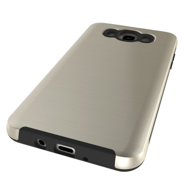 For Galaxy J5(2016) / J510 Simple Brushed Texture 2 in 1 PC + TPU Combination Protective Case