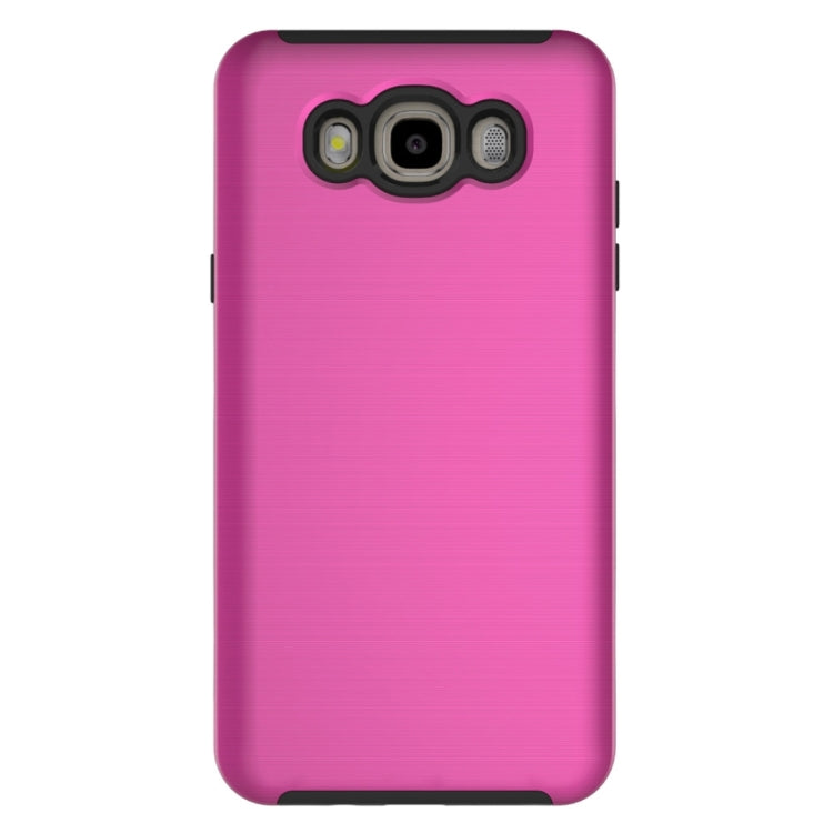 For Galaxy J5(2016) / J510 Simple Brushed Texture 2 in 1 PC + TPU Combination Protective Case