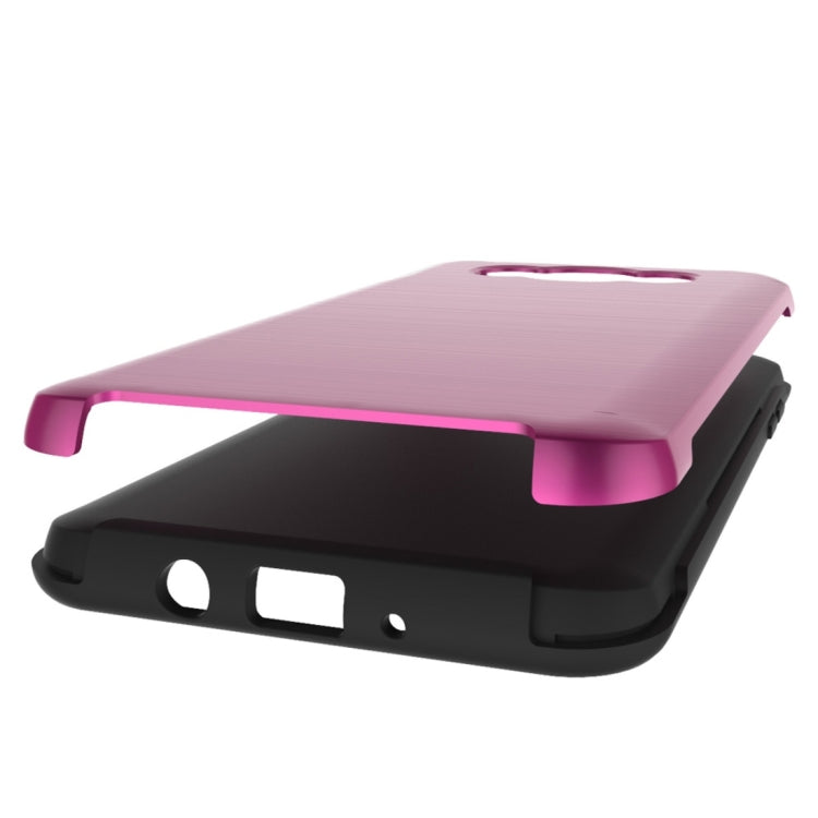 For Galaxy J5(2016) / J510 Simple Brushed Texture 2 in 1 PC + TPU Combination Protective Case