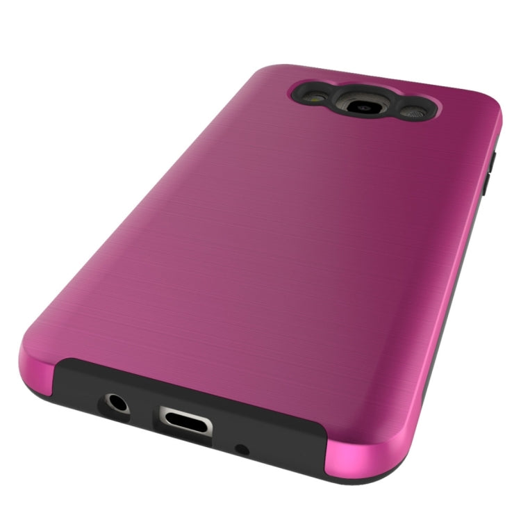For Galaxy J5(2016) / J510 Simple Brushed Texture 2 in 1 PC + TPU Combination Protective Case