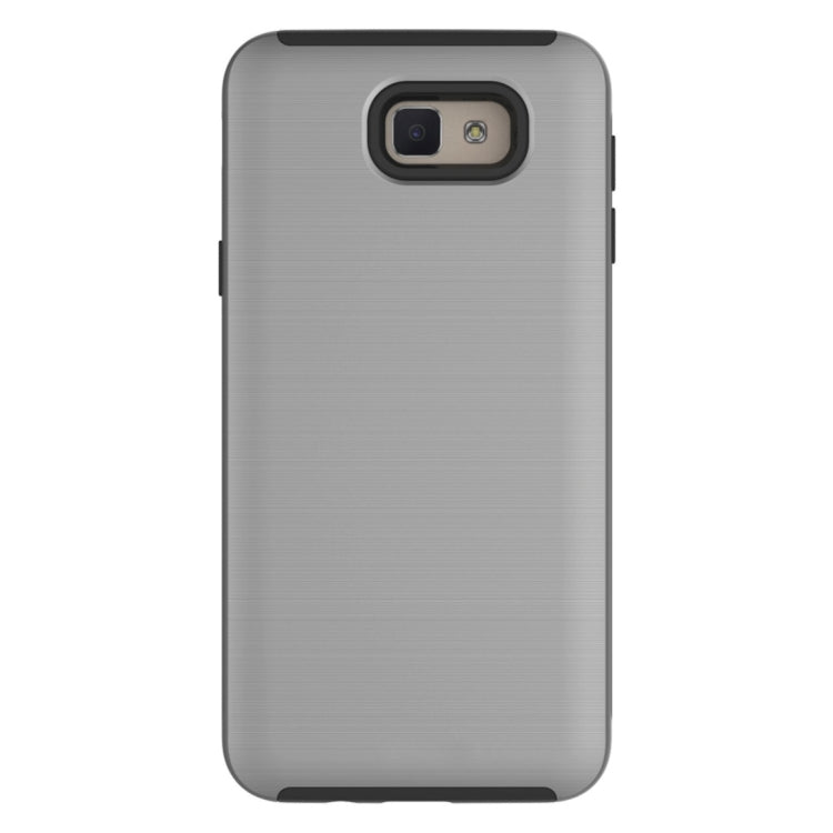 For Galaxy On7 (2016) / J7 Prime Simple Brushed Texture 2 in 1 PC + TPU Combination Protective Case