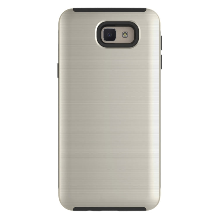 For Galaxy On7 (2016) / J7 Prime Simple Brushed Texture 2 in 1 PC + TPU Combination Protective Case