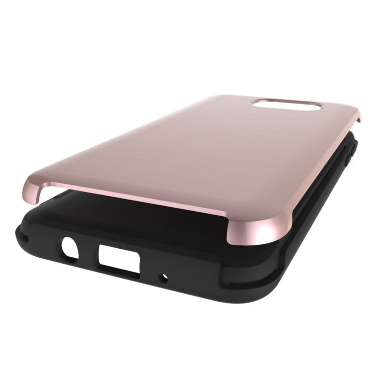 For Galaxy On7 (2016) / J7 Prime Simple Brushed Texture 2 in 1 PC + TPU Combination Protective Case