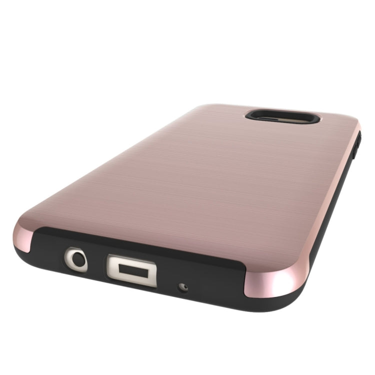 For Galaxy On7 (2016) / J7 Prime Simple Brushed Texture 2 in 1 PC + TPU Combination Protective Case