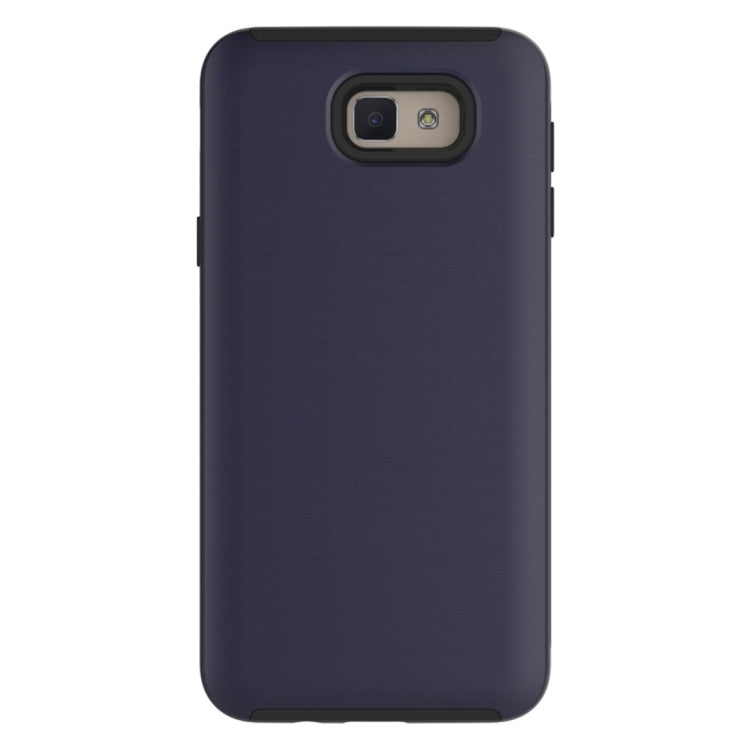 For Galaxy On5 (2016) / J5 Prime Simple Brushed Texture 2 in 1 PC + TPU Combination Protective Case