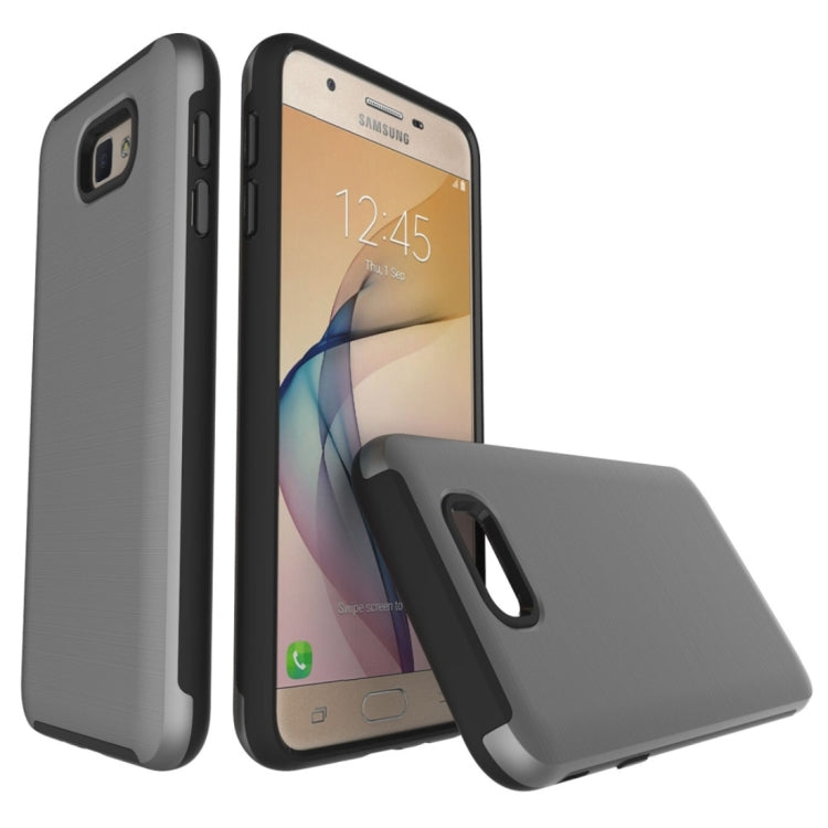 For Galaxy On5 (2016) / J5 Prime Simple Brushed Texture 2 in 1 PC + TPU Combination Protective Case