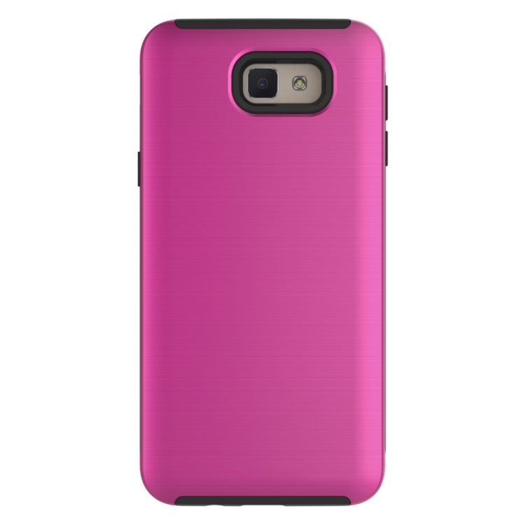 For Galaxy On5 (2016) / J5 Prime Simple Brushed Texture 2 in 1 PC + TPU Combination Protective Case
