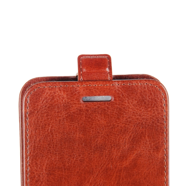 R64 Texture Vertical Flip Leather Case for Galaxy A20e , with Card Slots & Photo Frame
