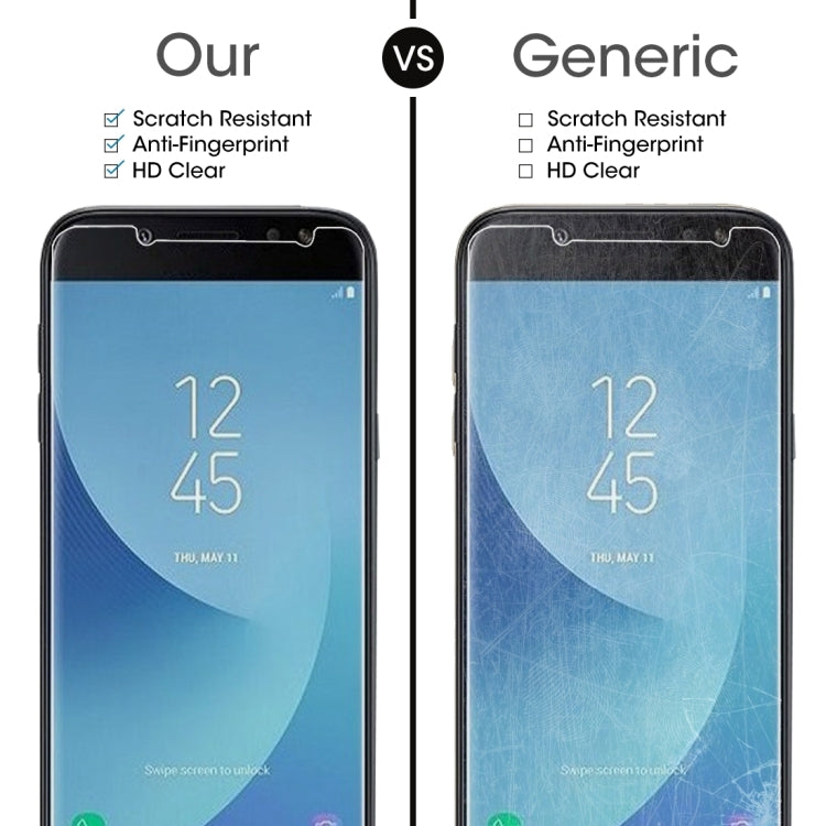 2 PCS 0.26mm 9H 2.5D Tempered Glass Film for Galaxy J4 (2018)