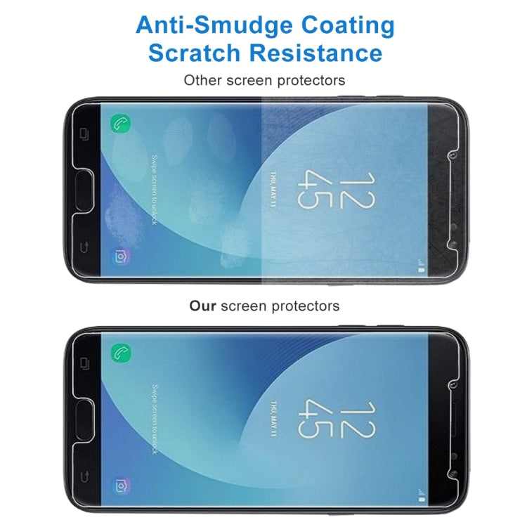2 PCS 0.26mm 9H 2.5D Tempered Glass Film for Galaxy J4 (2018)