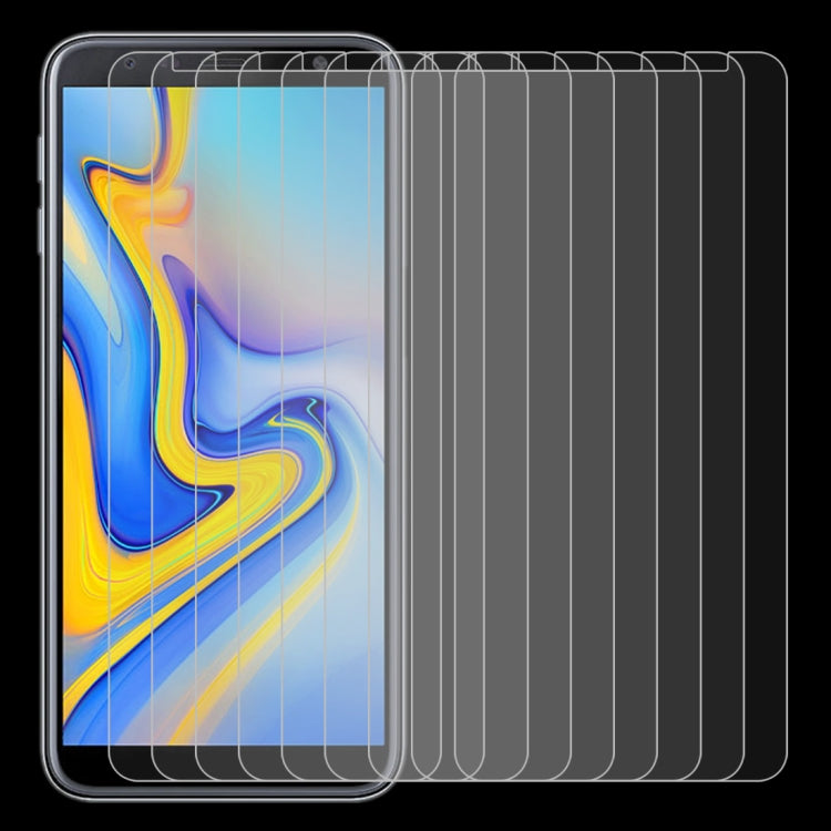10 PCS 0.26mm 9H 2.5D Tempered Glass Film for Galaxy J6 (2018)