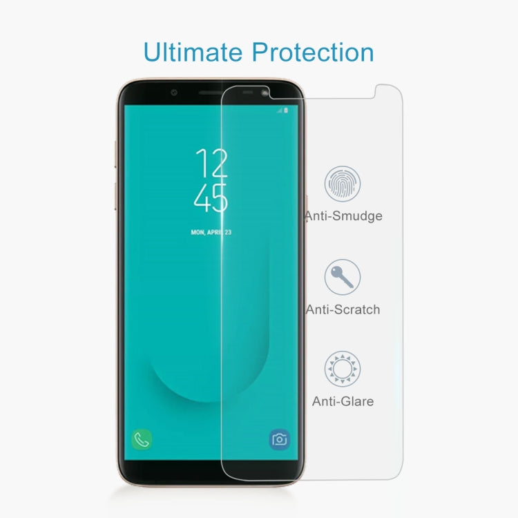 100 PCS 0.26mm 9H 2.5D Tempered Glass Film for Galaxy J6 (2018)