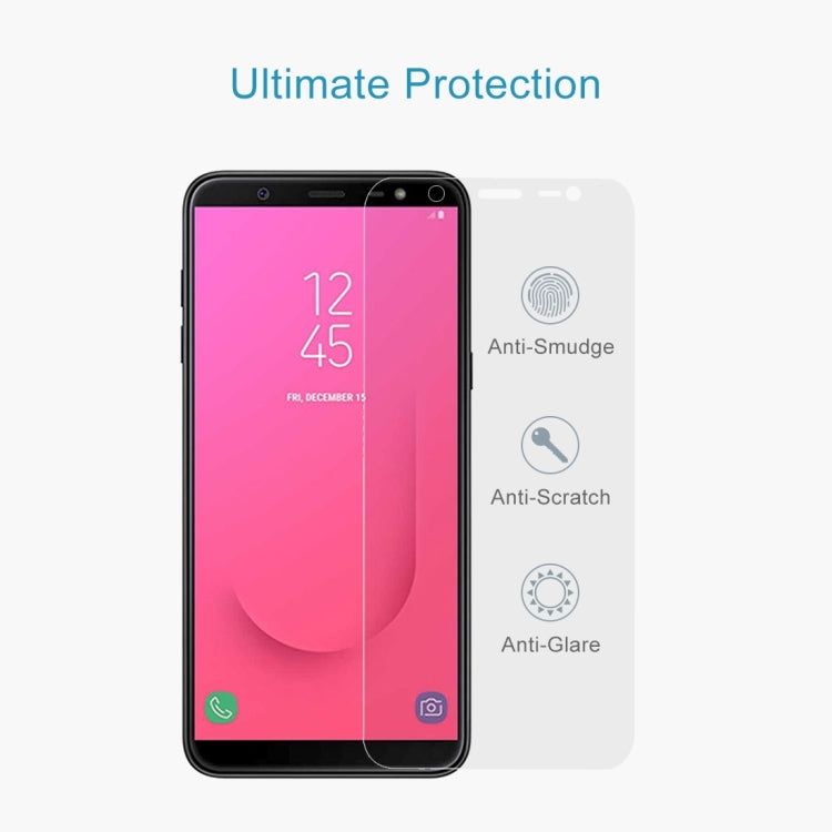 2 PCS 0.26mm 9H 2.5D Tempered Glass Film for Galaxy J8 (2018)