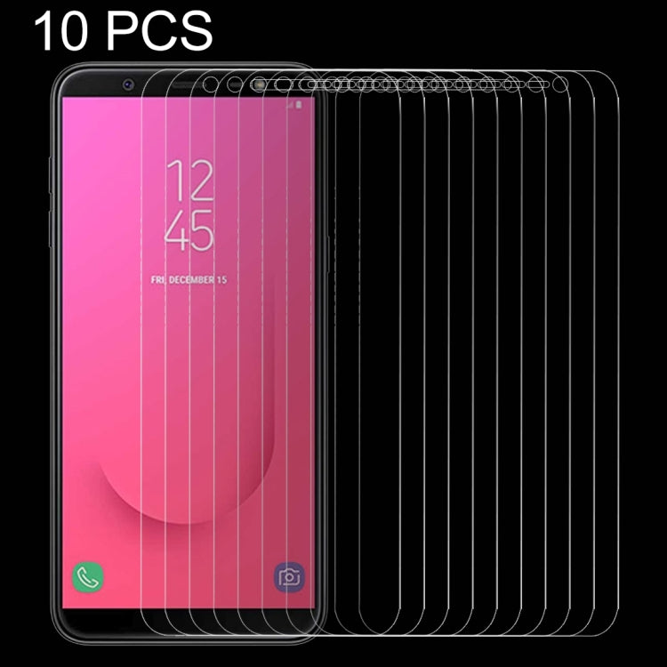 10 PCS 0.26mm 9H 2.5D Tempered Glass Film for Galaxy J8 (2018)