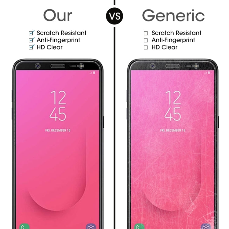 50 PCS 0.26mm 9H 2.5D Tempered Glass Film for Galaxy J8 (2018) , No Retail Package