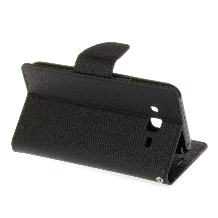 For Galaxy J7 / J700 Cross Texture Horizontal Flip Leather Case with Card Slots & Wallet & Holder