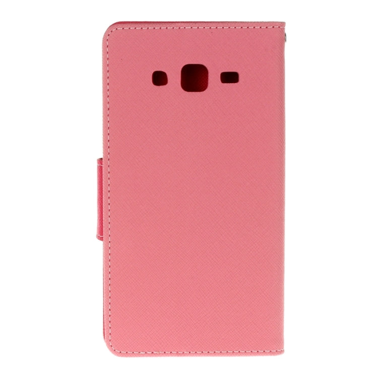For Galaxy J7 / J700 Cross Texture Horizontal Flip Leather Case with Card Slots & Wallet & Holder