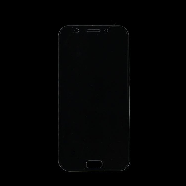 For Galaxy A7 (2017) / A720 0.26mm 9H Surface Hardness Explosion-proof Silk-screen Tempered Glass Curved Full Screen Film