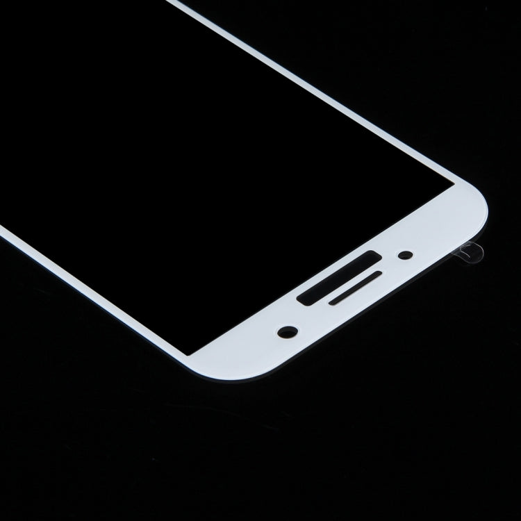 For Galaxy A7 (2017) / A720 0.26mm 9H Surface Hardness Explosion-proof Silk-screen Tempered Glass Curved Full Screen Film