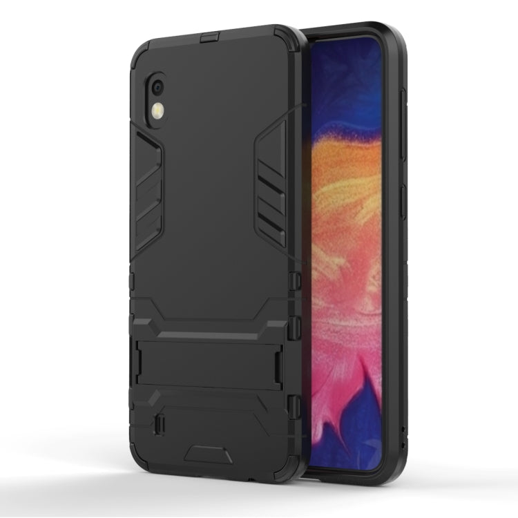Shockproof PC + TPU Case for Galaxy A10, with Holder