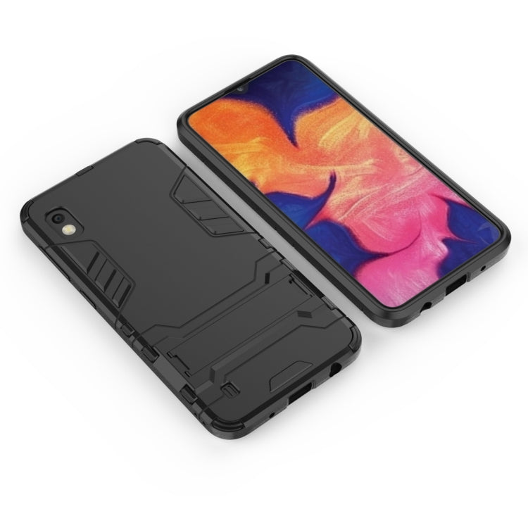 Shockproof PC + TPU Case for Galaxy A10, with Holder