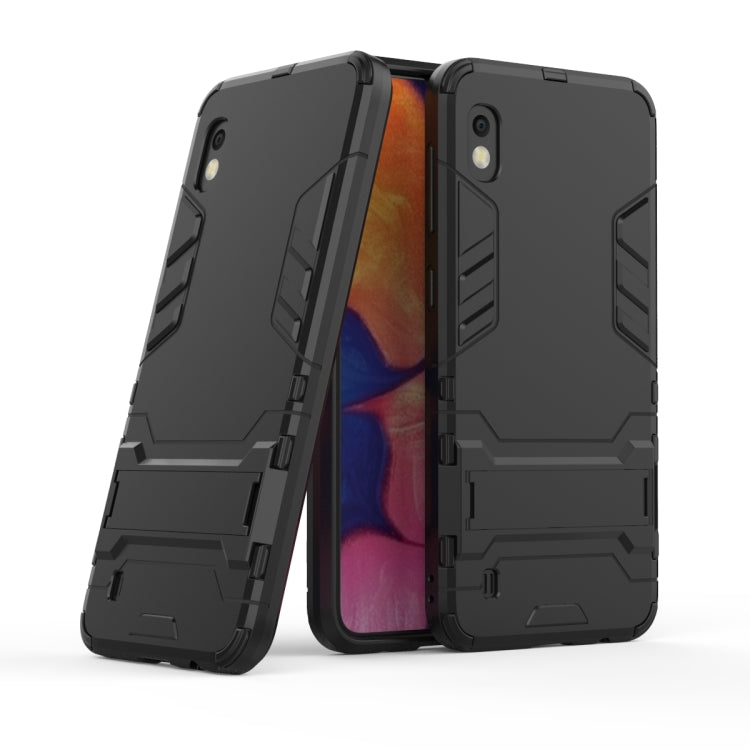 Shockproof PC + TPU Case for Galaxy A10, with Holder