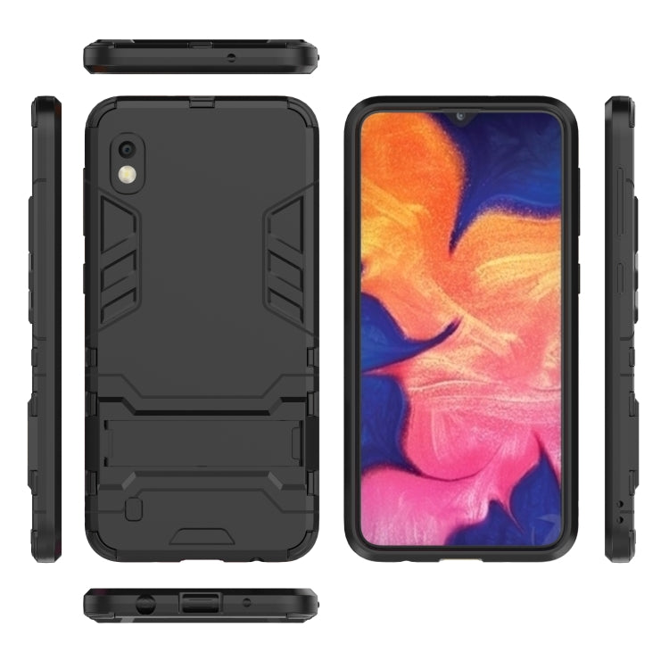 Shockproof PC + TPU Case for Galaxy A10, with Holder