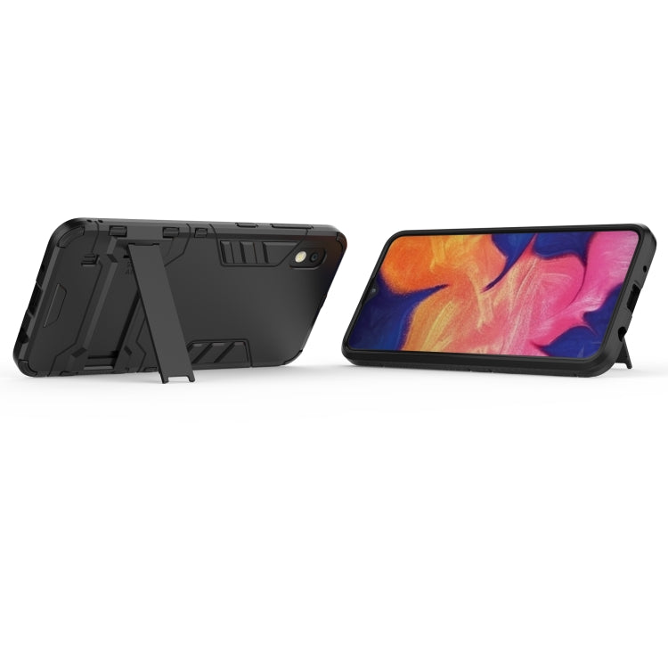 Shockproof PC + TPU Case for Galaxy A10, with Holder