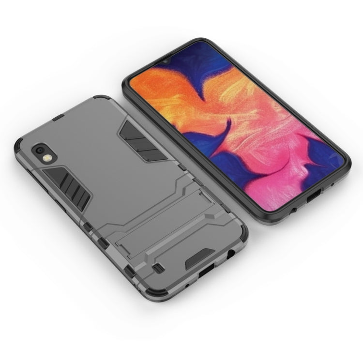 Shockproof PC + TPU Case for Galaxy A10, with Holder