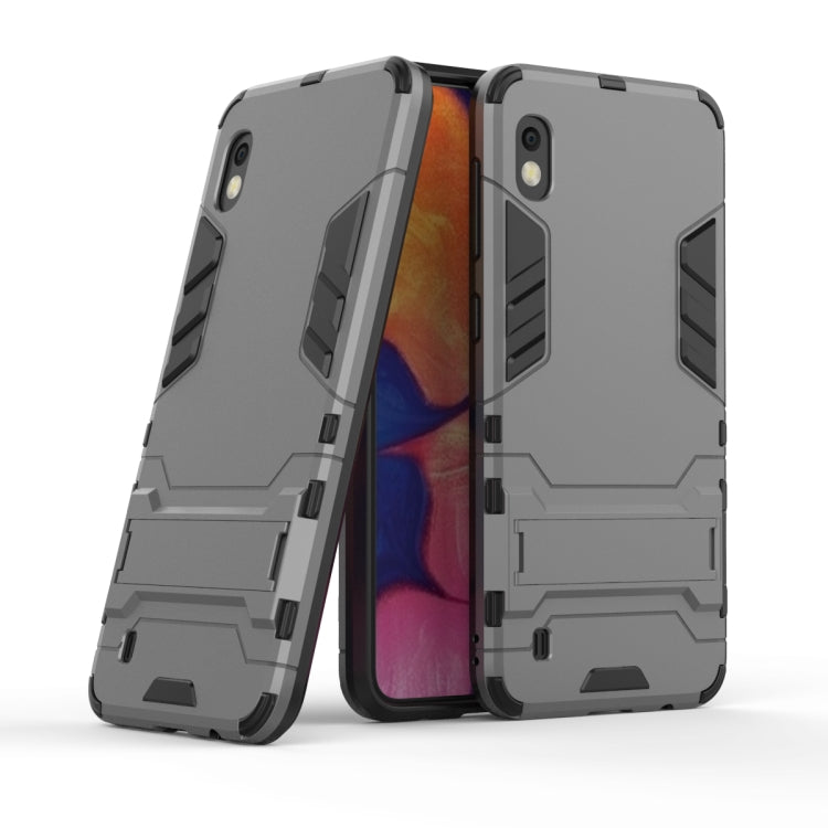 Shockproof PC + TPU Case for Galaxy A10, with Holder