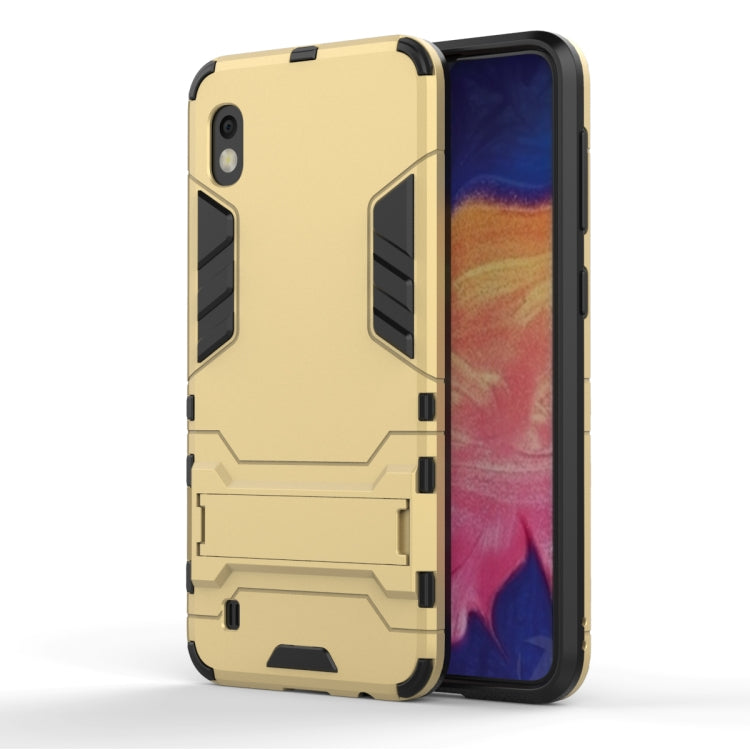 Shockproof PC + TPU Case for Galaxy A10, with Holder