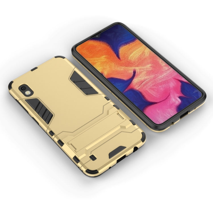 Shockproof PC + TPU Case for Galaxy A10, with Holder