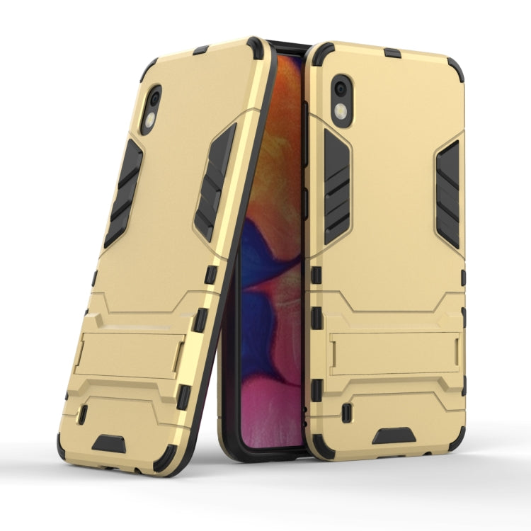 Shockproof PC + TPU Case for Galaxy A10, with Holder