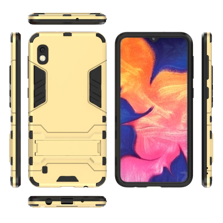 Shockproof PC + TPU Case for Galaxy A10, with Holder