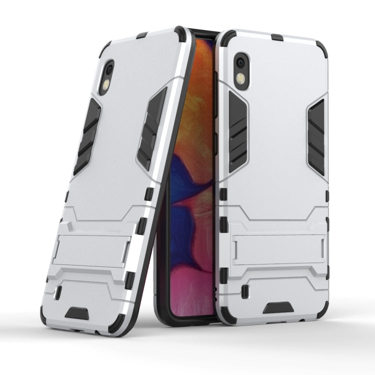 Shockproof PC + TPU Case for Galaxy A10, with Holder