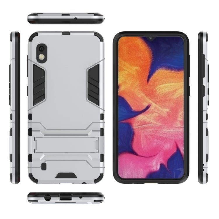 Shockproof PC + TPU Case for Galaxy A10, with Holder