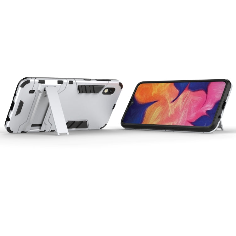 Shockproof PC + TPU Case for Galaxy A10, with Holder